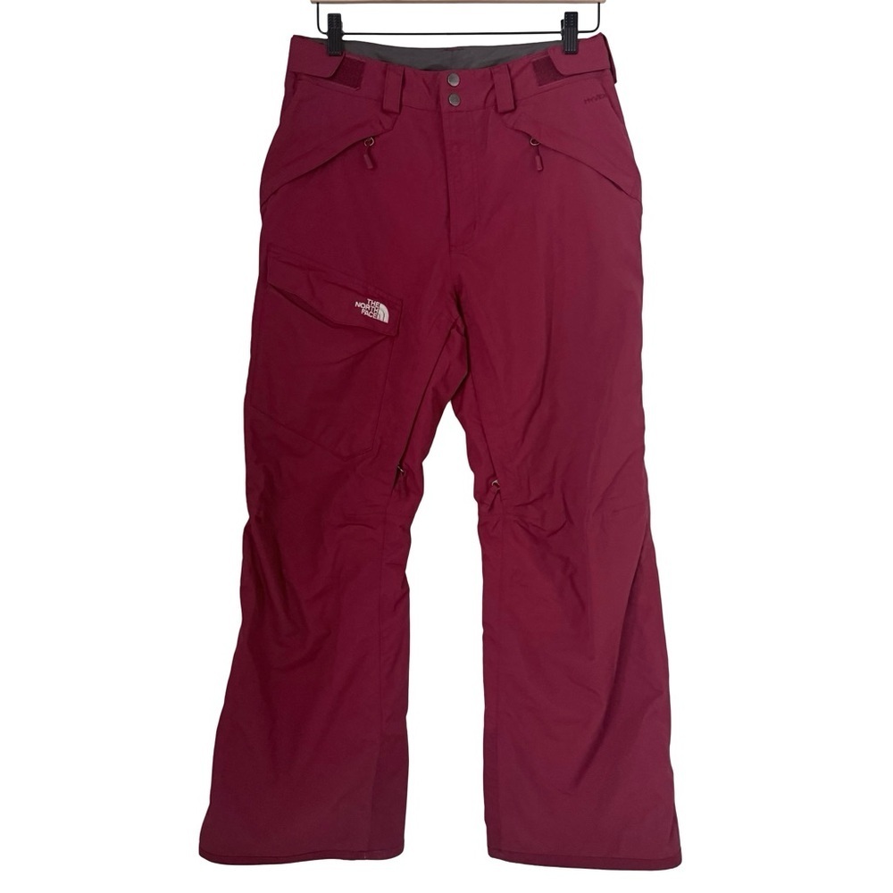 North Face Mens Small Red Ski Snow Pants Suit Bibs Snowboard Winter Pant Guys